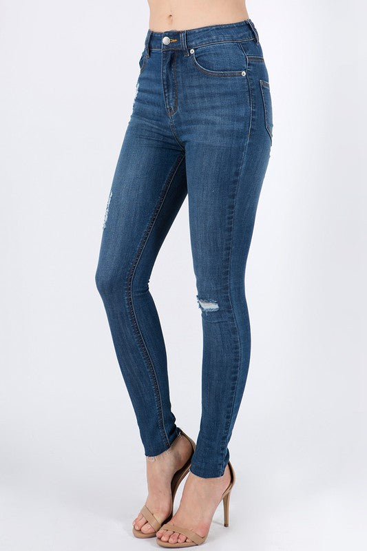 San Antonio skinny jean (medium/dark wash) - Mint Boutique
