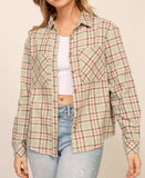 Laurie Flannel Button Down (Sage)