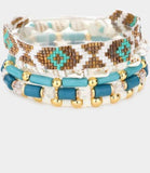 Boho Pattern Detailed Western Beaded Bracelets