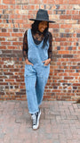 Bodhi denim relaxed jumpsuit (medium wash)