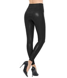Blaze faux leather fleece lined legging (black)