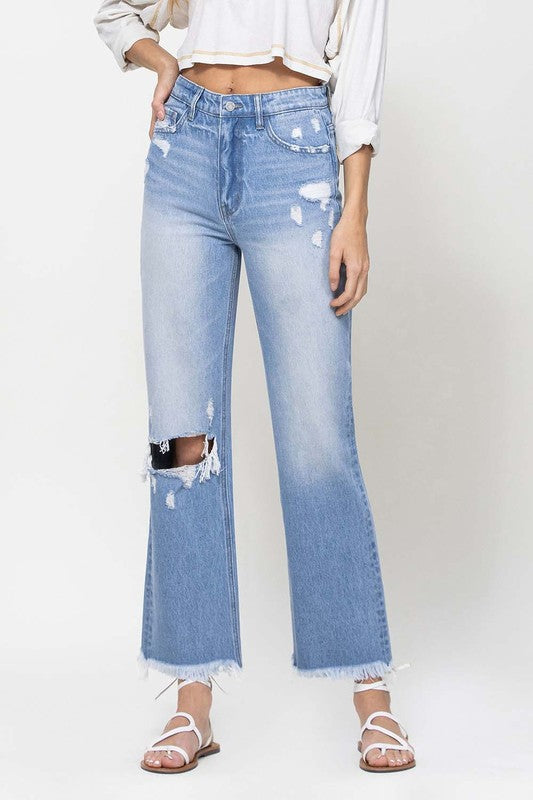 90'S VINTAGE ANKLE FLARE (medium wash)