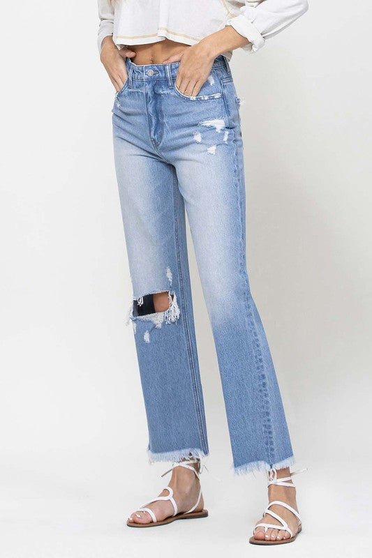 90'S VINTAGE ANKLE FLARE (medium wash)