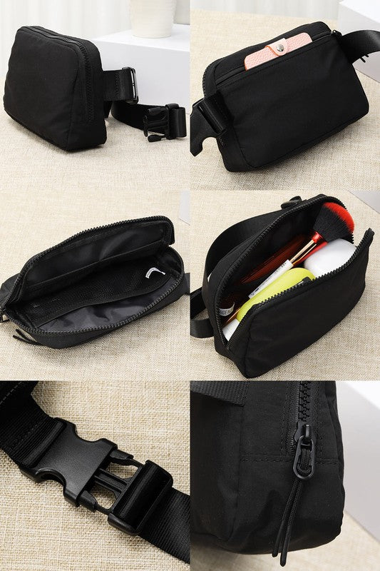 Waterproof belt bag (black)