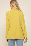 Isabella oversized relaxed fit blazer (citrus)