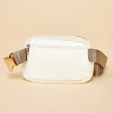 Shearling Faux Fur Fanny Pack (cream)