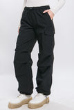 Shine On parachute jogger (black)