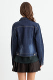 Penny dark denim jacket (denim)