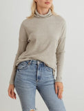 Grace ribbed turtleneck (heather grey)