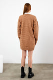 Stanley chunky mid length cardigan (camel)