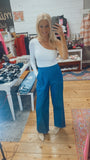 Sophie Wide Leg Denim Pant (dark wash denim)