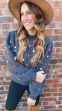 Collins Pom Sweater (charcoal)