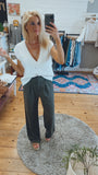 Lightswitch sleeveless fluffy sweater (ivory)