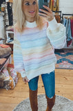 Malibu ombre chunky sweater (rainbow)