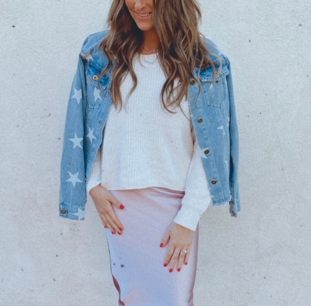 She's a star denim jacket (medium denim)