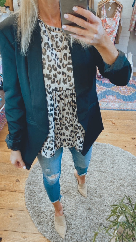 Scout boyfriend blazer (black)