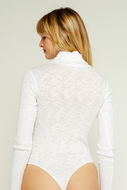 Stay Sweet turtleneck sweater bodysuit (ivory)