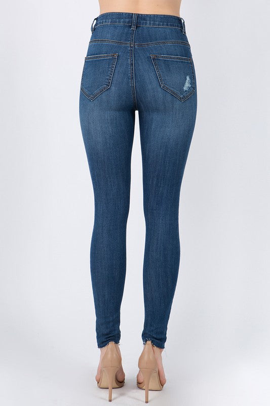 San Antonio skinny jean (medium/dark wash) - Mint Boutique