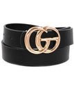 CG Faux Leather belt (black) - Mint Boutique