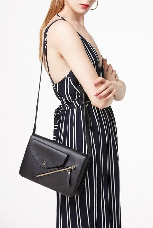 Classic Crossbody Handbag (blag) - Mint Boutique