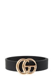 CG Faux Leather belt (black) - Mint Boutique