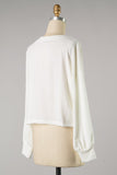 Fresh Starts Long Sleeve Brushed Top (Ivory) - Mint Boutique