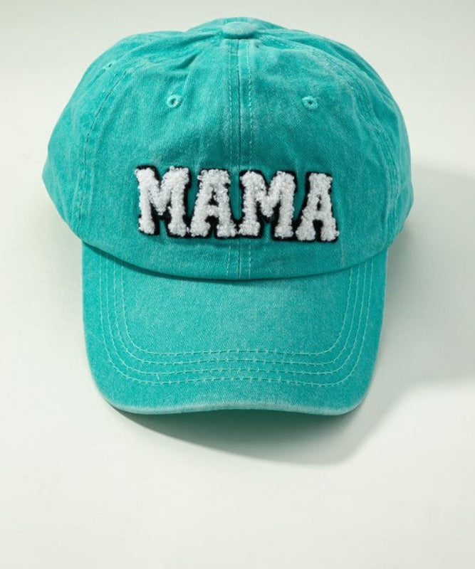 Mama Baseball Cap (teal)
