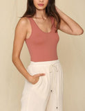 Ginger Bodycon V Neck Tank