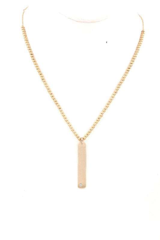 Bar Necklace (gold) - Mint Boutique