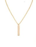 Bar Necklace (gold) - Mint Boutique