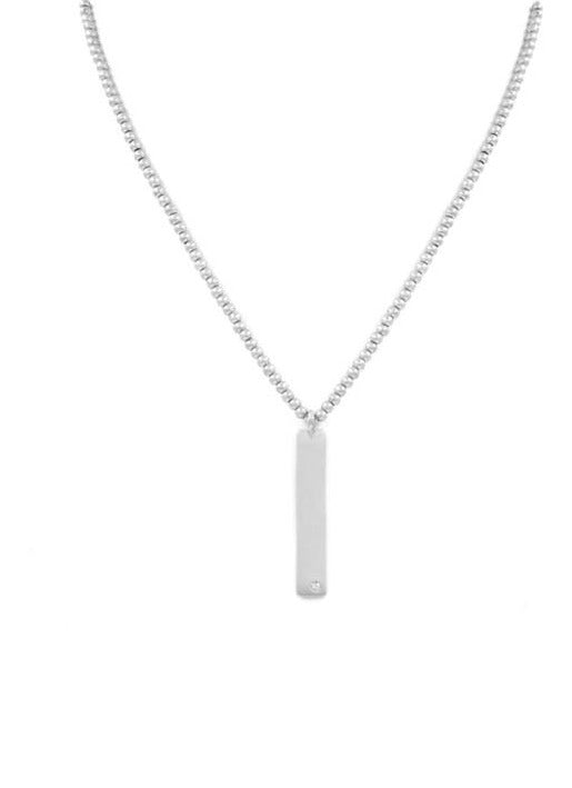 Bar Necklace (silver) - Mint Boutique