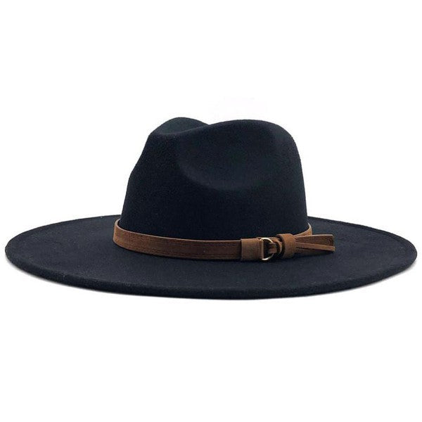 Lovers Lane Wide Brimmed Hat (black) - Mint Boutique