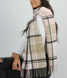 Plaid Softer Than Cashmere scarf (baby pink)