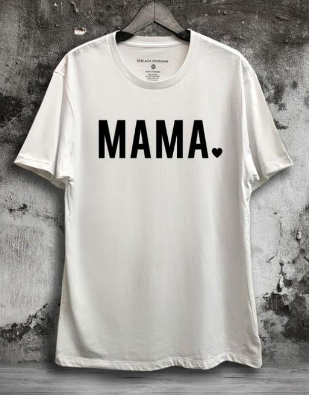 MAMA Graphic heart tee (white)