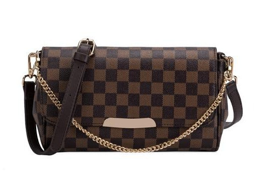 Gia Classy Check Womens Handbag Purse (brown) - Mint Boutique