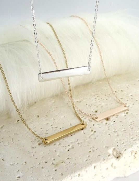 Classic Dainty Bar Necklace - Mint Boutique