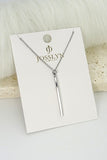 Vertical Bar Necklace (silver)