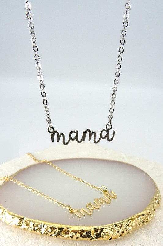 Mama Pendant Necklace - Mint Boutique