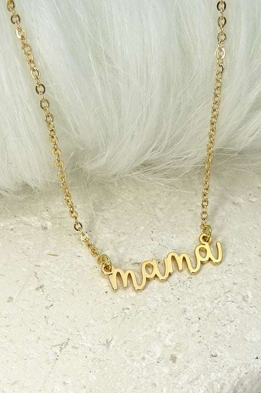 Mama Pendant Necklace - Mint Boutique