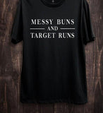 Messy Bun Target Run T (black)