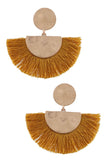 Vintage Inspired tassle earrings (mustard)
