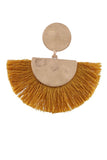 Vintage Inspired tassle earrings (mustard)