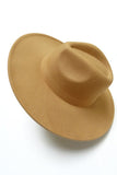 BOHO FEDORA BRUSHED WOOL HAT (camel)