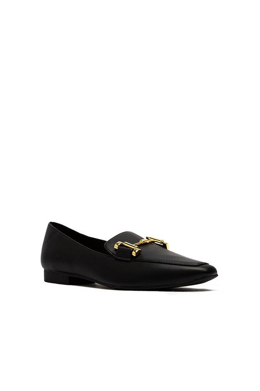 Delany loafer w/ gold hardware (black)