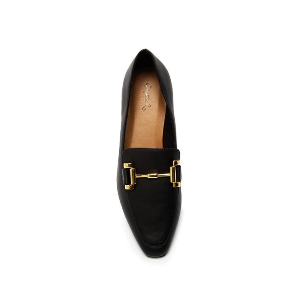Delany loafer w/ gold hardware (black)
