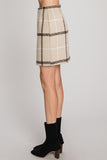 It's a New Day plaid wool skirt (oatmeal/beige)