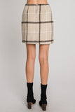 It's a New Day plaid wool skirt (oatmeal/beige)