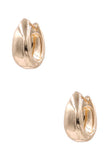 Metal Hoop Earrings (shiny gold)