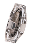 Metal Western Acrylic Stone Ring (Turquoise)