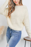 Misty slouchy soft knit sweater (ivory)